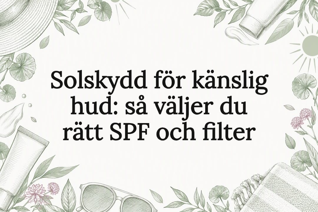 Dekorativ omslagsbild med solskydd och blad
