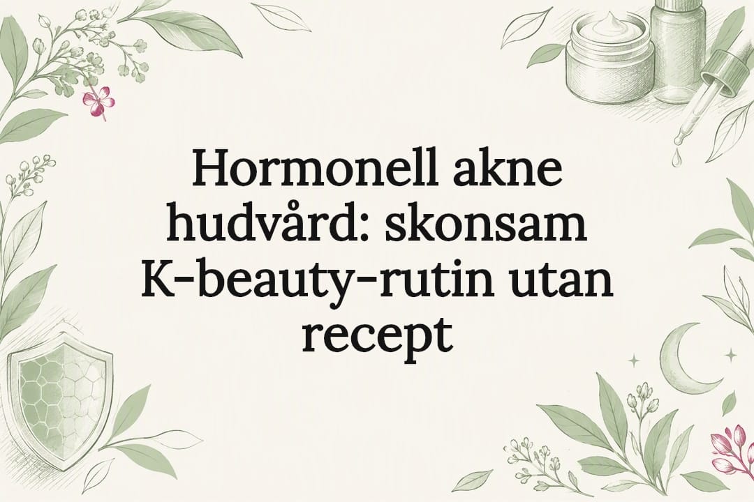 Dekorativ illustration till artikel om hormonell akne