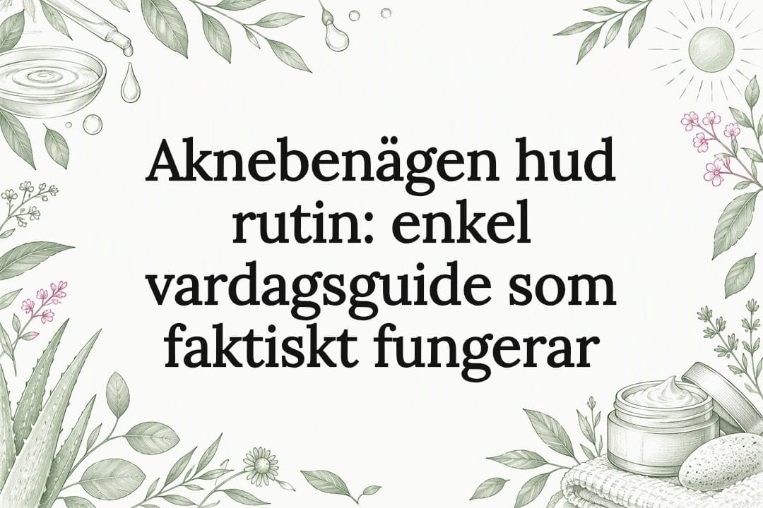 Dekorativ illustration för aknebehandling