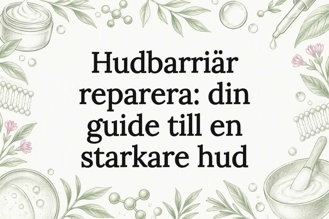 Dekorativ omslagsbild med hudvårdsillustrationer