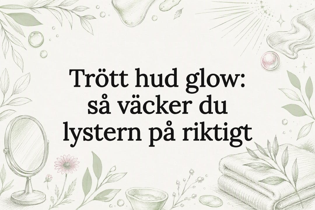 Dekorativ omslagsbild med blad och glans
