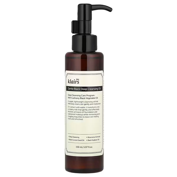 Klairs – Gentle Black Deep Cleansing Oil (150 ml)